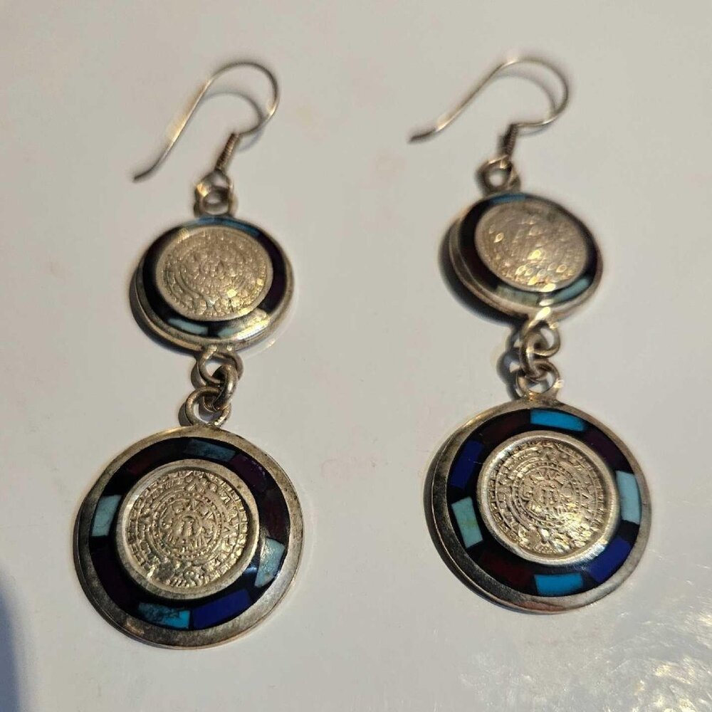 Earrings Mayan silver from Mexico